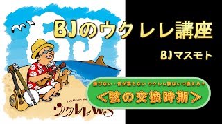 錆びない・アコギほど音が雲らない…ウクレレ弦はいつ換える 【弦の交換時期】 ／ BJのウクレレ講座 No.72