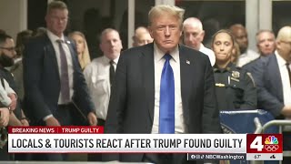 DC residents and tourists react to Trump guilty verdict | NBC4 Washington
