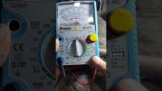 HOW TO MEASURE MOTORCYCLE BATTERY VOLTAGE WITH AN ANALOG MULTITESTER