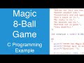 Magic 8-Ball Game | C Programming Example