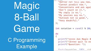 Magic 8-Ball Game | C Programming Example