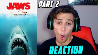 Jaws (1975) Movie REACTION!!! - Part 2 - (FIRST TIME WATCHING)