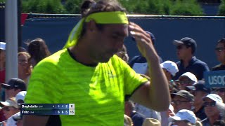 2017 US Open: Baghdatis hits lob