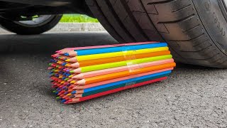 EXPERIMENTS (2):- Car Wheel VS 100 Pencil || What Will Happen? || Toofani Sena