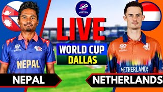 Nepal vs Netherlands T20 Live | Live Score & Commentary | NEP vs NED Live | T20 World Cup 2024