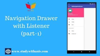 Android Studio Tutorial : NavigationDrawer (part-1)