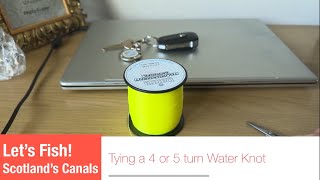 How to tie a 4 or 5 Turn Water Knot