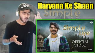 GULZAAR CHHANIWALA Reaction : Simple Life | New Haryanvi Songs Haryanvi 2021 | befikrayash