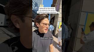 LA residents line up for California primary elections