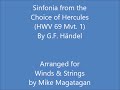 Sinfonia from the Choice of Hercules (HWV 69 Mvt. 1) for Winds & Strings