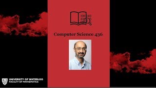 Lecture 6- CS 436 Professor S. Keshav