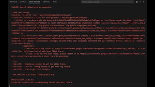 Execution failed for task ':app:compileDebugKotlin'.||Flutter
