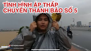 Cập nhập trực tiếp tình hình thời tiết tại Đà Nẵng, áp thấp đã chuyển thành bão số 5