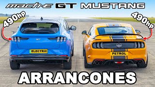 Ford Mustang vs Mach-E GT: ARRANCONES