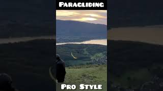 Pro paraglider about to crash