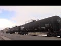 two heritage units bc rail u0026 gtw heritage engines on manifest train cn 507 at sackville nb