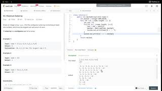 LeetCode #53 Maximum Subarray - Coding Interview Problem with 2 Java Solution