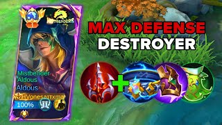 SUPREME ALDOUS MAX DEFENSE BUILD PERFECT DESTROYER FOR TRASTALKER🔥 (best recommended build 2024)