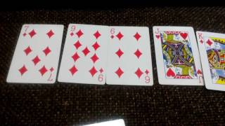 Yes/no using playing cards