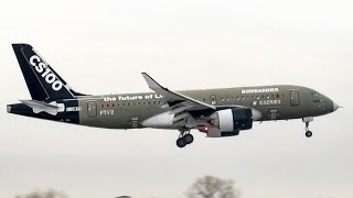 Bombardier Aerospace Cs100 (BCS1) landing in Montreal (YUL/CYUL)