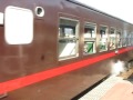 真岡鉄道sl c11 325 益子駅発車！汽笛と黒煙に歓声があがる！