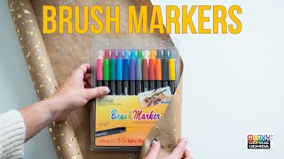 How to Use Marvy Uchida BRUSH MARKERS for RUBBER STAMPING