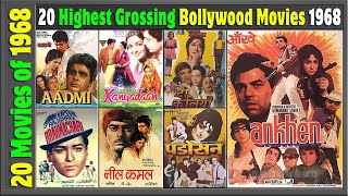 Top 20 Bollywood Movies of 1968 | Hit or Flop | Box Office Collection | Top Indian films | 1960-1970