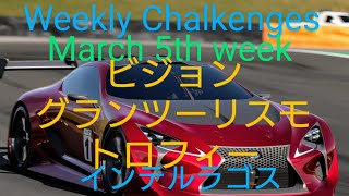 【GT7】３月５週目のウィークリーチャレンジに挑戦