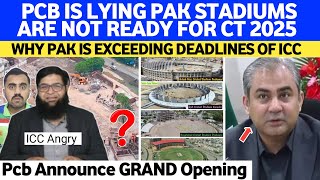 Pcb Is Lying Pak Stadiums Are Not Ready For Champions Trophy | ICC Angry On Mohsin Naqvi