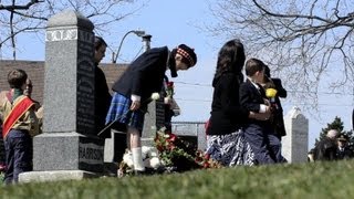 Titanic memorial service at the Fairview Cemetery