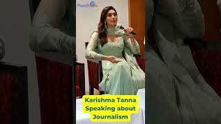 #shorts Karishma Tanna speaking about Journalism in press conference | SCOOP | Hansal Mehta| Netflix