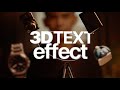 HOW TO DO THE 3D TEXT EFFECT | AFTEREFFECTS TUTORIAL