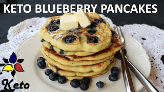 Keto Pancakes | How to Make Low Carb Blueberry Coconut Flour Pancakes | Keto Breakfast Recipe