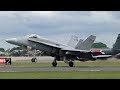 Crazy Finish Air Force F/A-18C Display at RIAT 2019