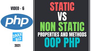 #6 static and non static method in php | Object Oriented PHP Tutorial | PHP Tutorial