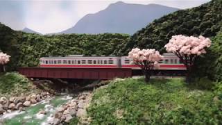 鉄道模型(N)四季を走る113-2000系近郊電車(関西線快速色)