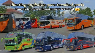 detik-detik tronton jb5 pada masuk terminal 😱‼️hunting bus di terminal poris tangerang🏁