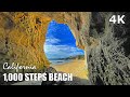 1,000 Steps Beach in Laguna Beach, Orange County California USA - Walk Tour 2021 - Travel - 4K