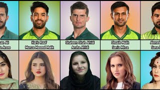 Pakistani cricketers beautiful wife 2024 | wives of Pakistani cricketers | #cricketerswife