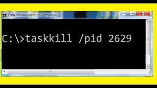 Command Window Taskkill /pid...