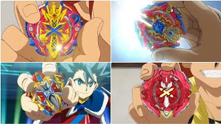 All First Appearances Of Xcalius in Beyblade Burst Season 1-2-3-7