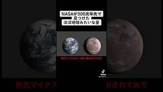 【発見】NASAが300光年先で見つけたほぼ地球みたいな星 #shorts