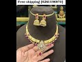 sunday new jewellery collections one gram gold festival earrings earings beedscollection chain whol