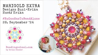 🧵🪡 MARIGOLD EXTRA #NoOneHasToBeadAlone beading workshop (2)