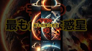 宇宙の最も危険な惑星3選 #宇宙 #雑学