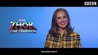 ODEON meets the cast of Thor: Love And Thunder | Chris Hemsworth, Natalie Portman & more...