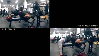 M7-w4-w2 | Volume Block | Bench 5rm, Technique Deadlifts, Squats