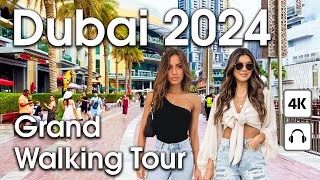 Dubai Live 24/7 Grand Walking Tour With Lounge Music Compilation [ 4K ]