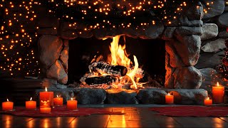 Cozy 4K Fireplace with Crackling Logs | Relaxing Ambiance to Relieve Stress and Combat Insomnia