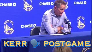 [HD] Entire STEVE KERR postgame after Warriors (2-11) loss to Celtics — TRANSCRIPT IN COMMENTS